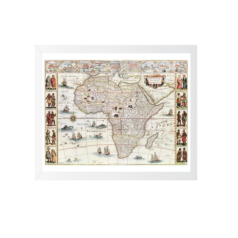 تابلو مدل نقشه آفریقا