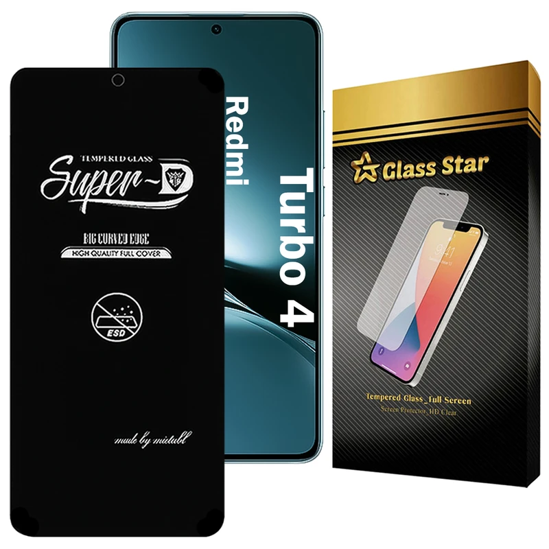 محافظ صفحه نمایش گلس استار مدل SUPERDNS مناسب برای گوشی موبایل شیائومی Redmi Turbo 4