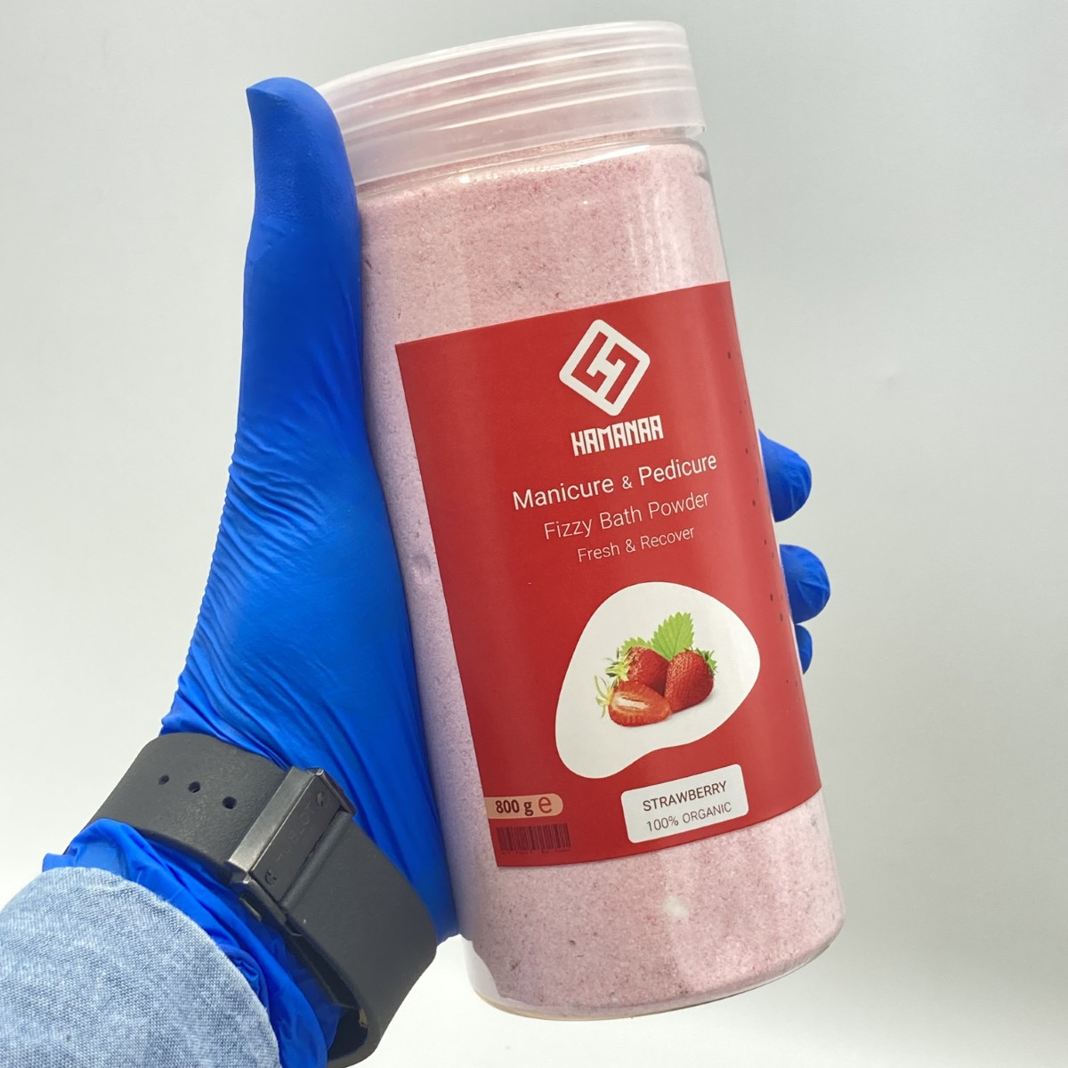 کوکتل پودری هامانا مدل Strawberry وزن 800 گرم