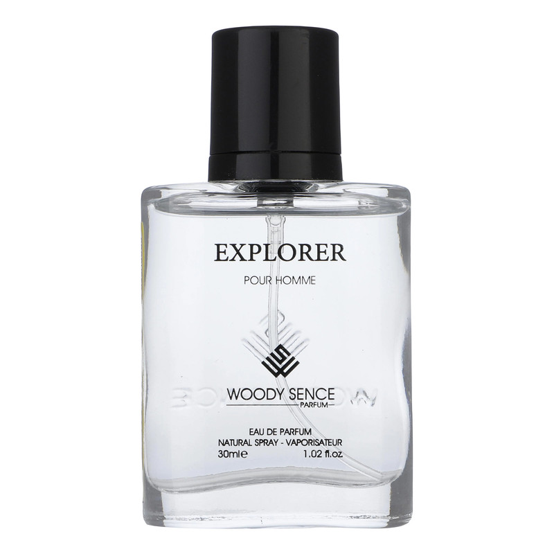 عطر جیبی مردانه وودی سنس مدل Explorer  حجم 30 میلی لیتر