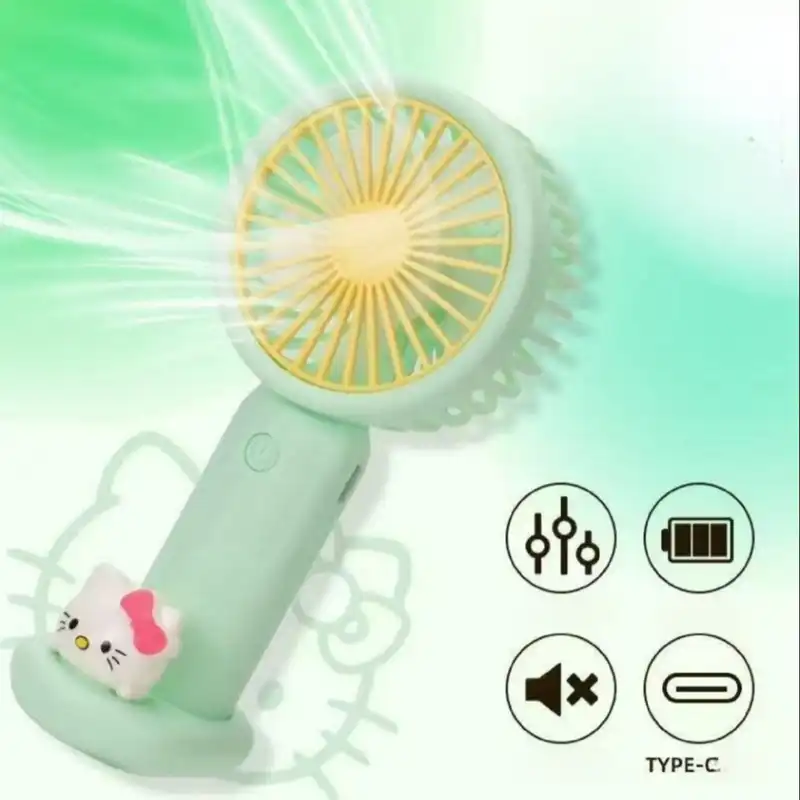 پنکه شارژی مدل کیتی طرح سه حالت باد ظرفیت 400 میلی آمپر