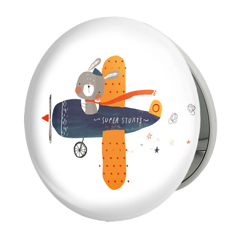 آینه جیبی خندالو طرح خرگوش مدل تاشو کد 5128 