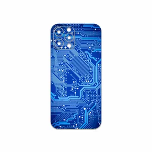 MAHOOT Blue Printed Circuit Board Cover Sticker for Apple iPhone 12 Pro Max