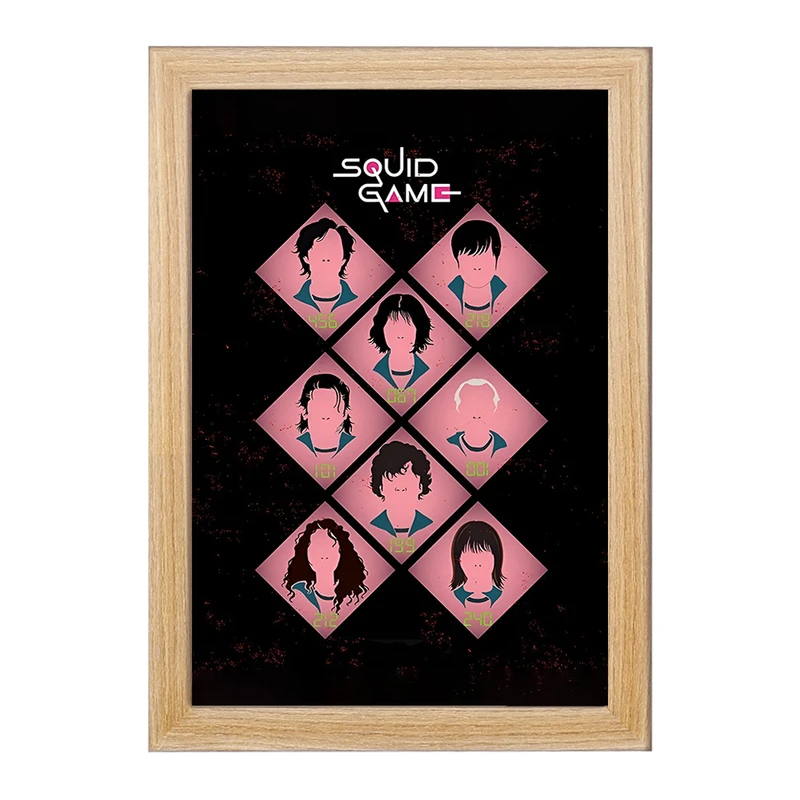 تابلو خندالو مدل بازی مرکب (Squid Game) کد F10137