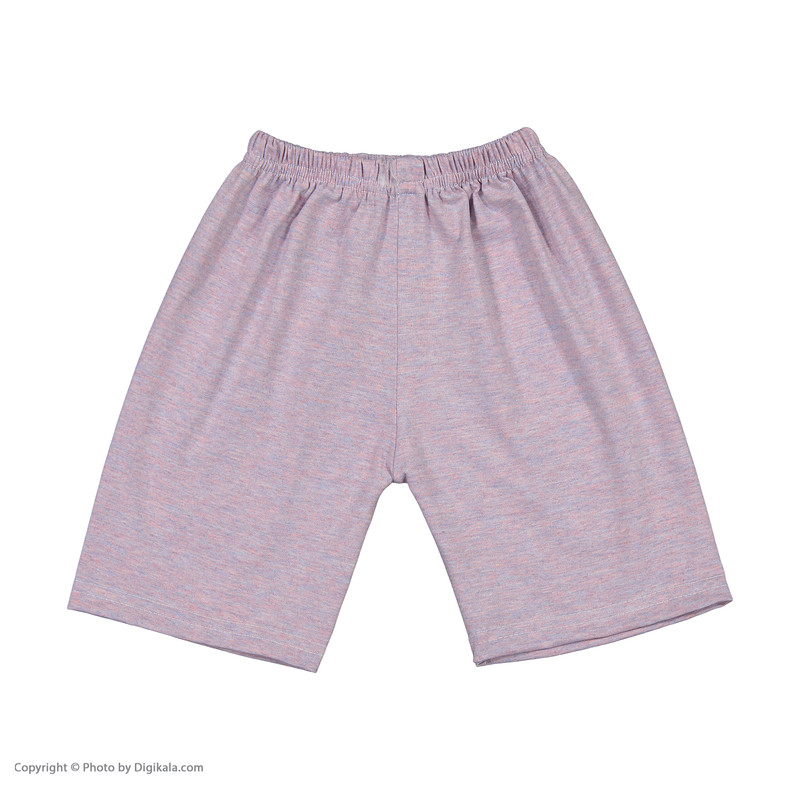 ست تی شرت و شلوارک دخترانه مدل پاریس کد 3353