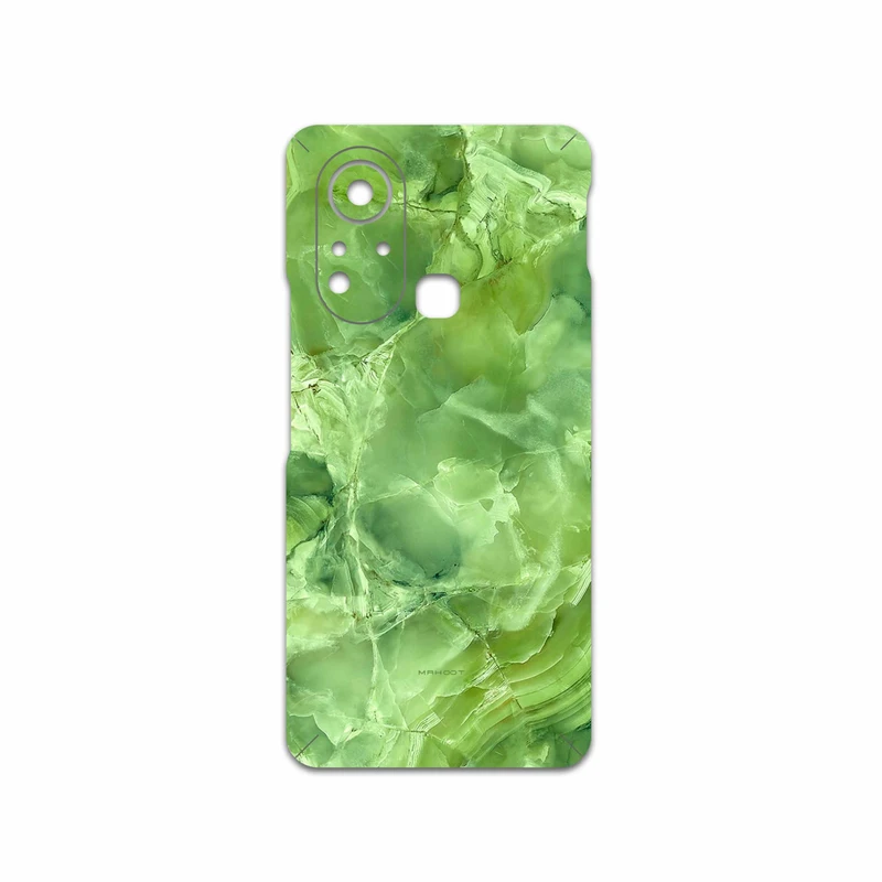 برچسب پوششی ماهوت مدل Green-Crystal-Marble مناسب برای گوشی موبایل اینفینیکس Hot 11s