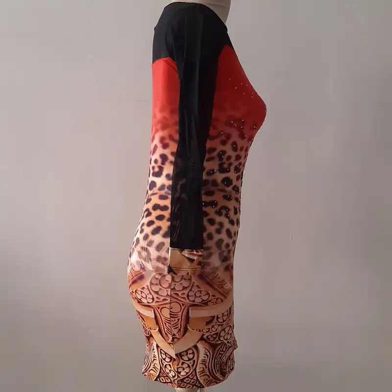 پیراهن زنانه مدل پلنگی