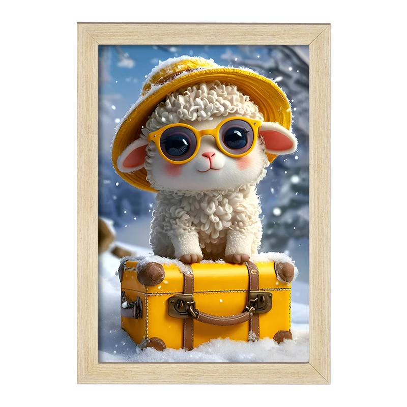 تابلو خندالو مدل گوسفند بامزه کد F9900