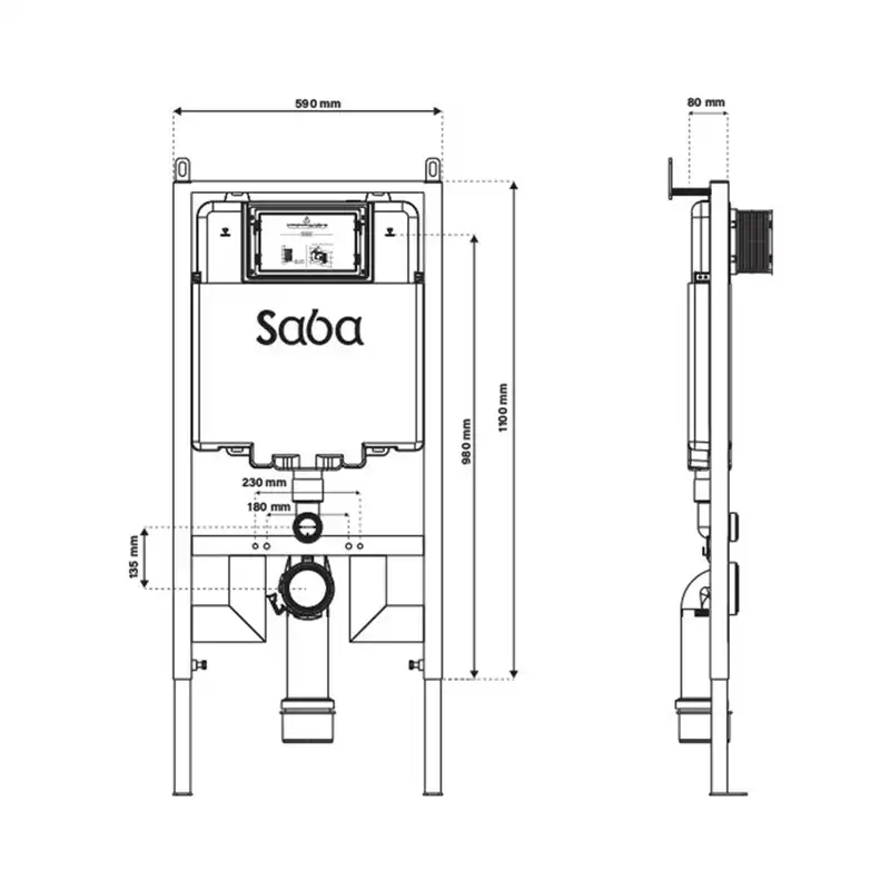 فلاش تانک صبا مدل ارکا پلاس +ORCA