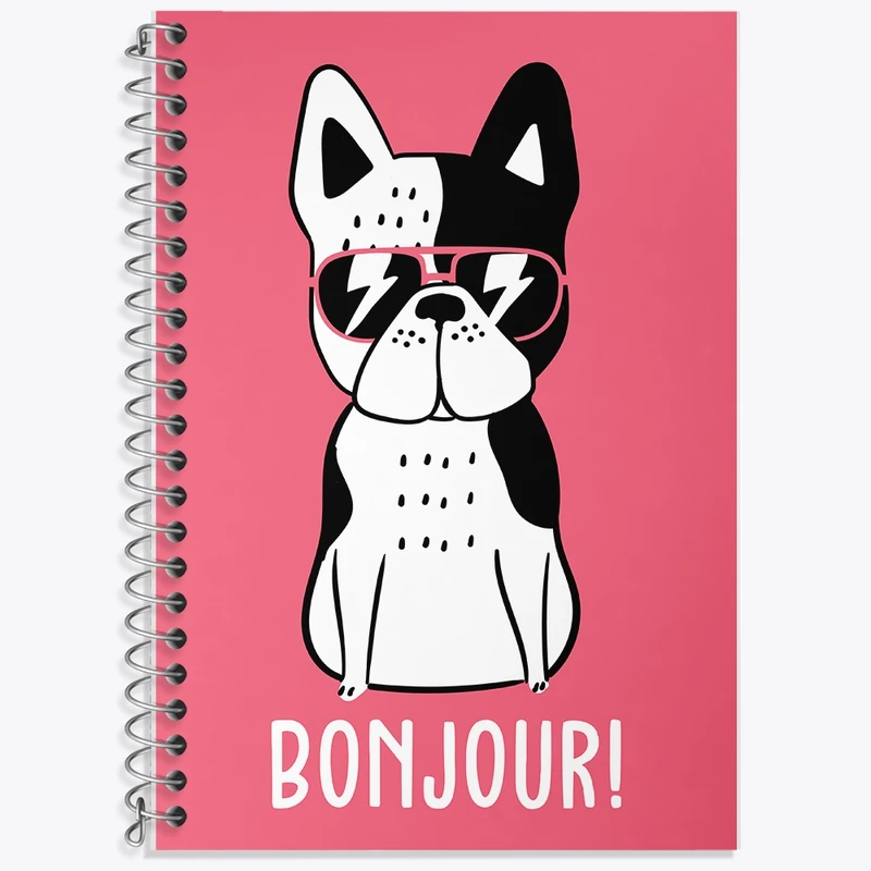 دفتر لغت 50 برگ خندالو طرح سگ کد N837