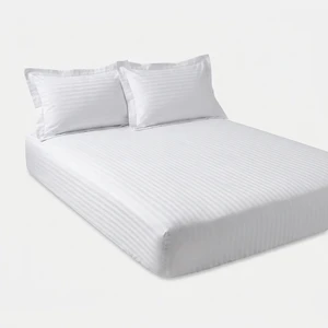 سرویس ملحفه هارمونی مدل 50satin دونفره سه تکه گینگ سایز 180
