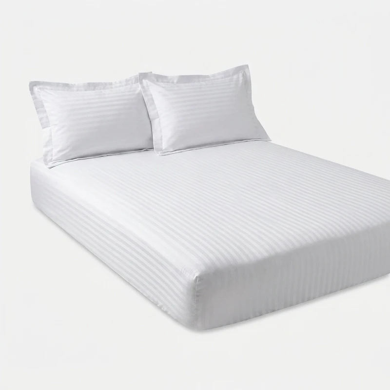 سرویس ملحفه هارمونی مدل 50Satin دونفره سه تکه گینگ سایز 180