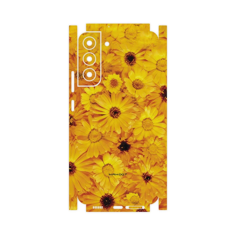 برچسب پوششی ماهوت مدل Yellow-Flower-FullSkin مناسب برای گوشی موبایل سامسونگ Galaxy S22 Plus 5G