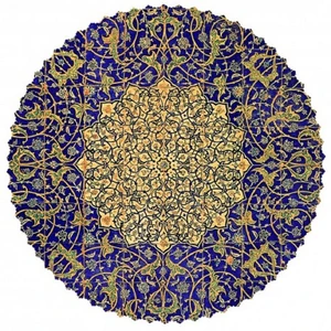 رومیزی مدل زرین گرد