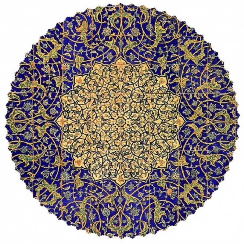  رومیزی مدل زرین گرد
