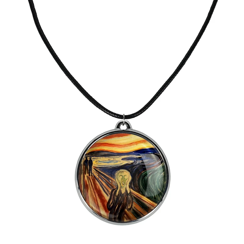 گردنبند خندالو مدل جیغ ادوارد مونک کد 3685336854