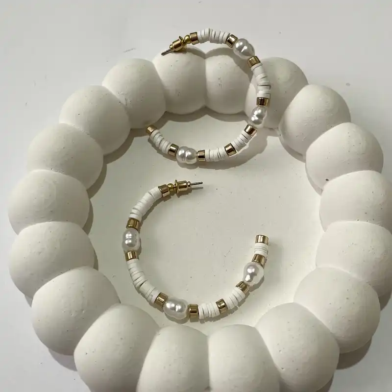 گوشواره زنانه مدل مروارید پرورشی آیدا