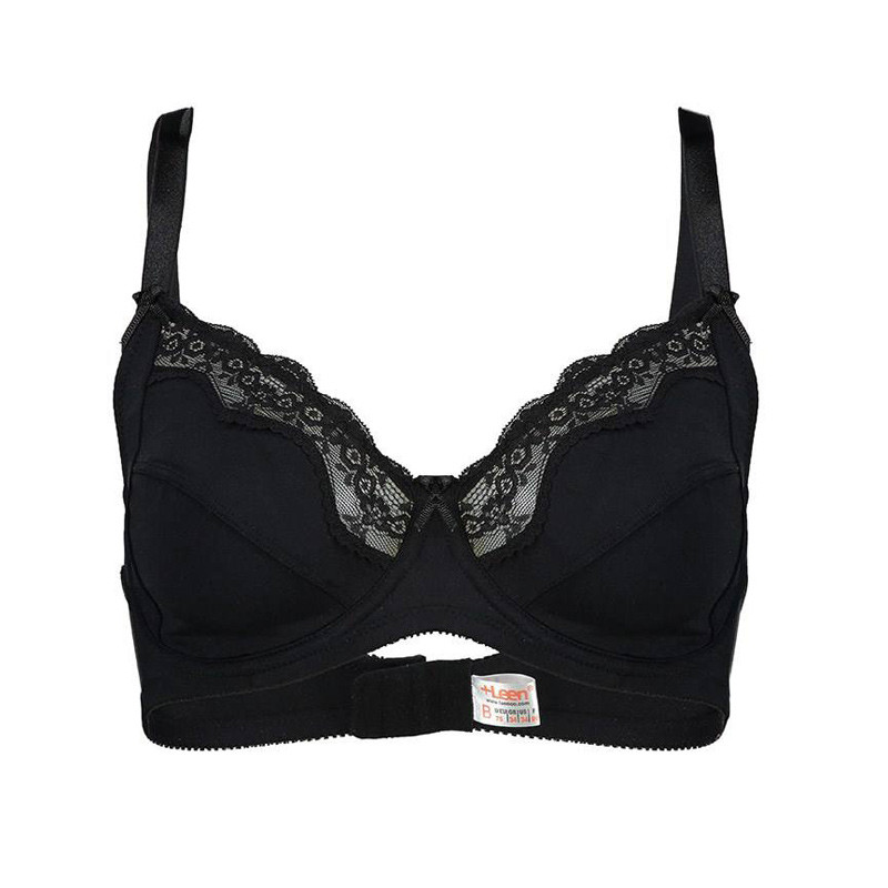 سوتین زنانه لین مدل فنردار کد 606 رنگ مشکی