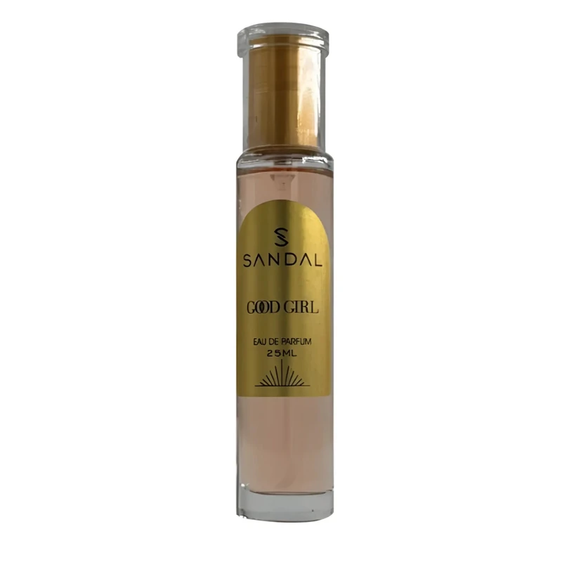 عطر جیبی زنانه صندل مدل گودگرل  با رایحه تلخ حجم ۲۵ میلی‌لیتر