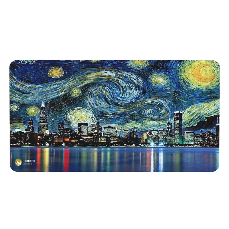 ماوس پد هومرو مدل MX1249 طرح نقاشی شب پر ستاره