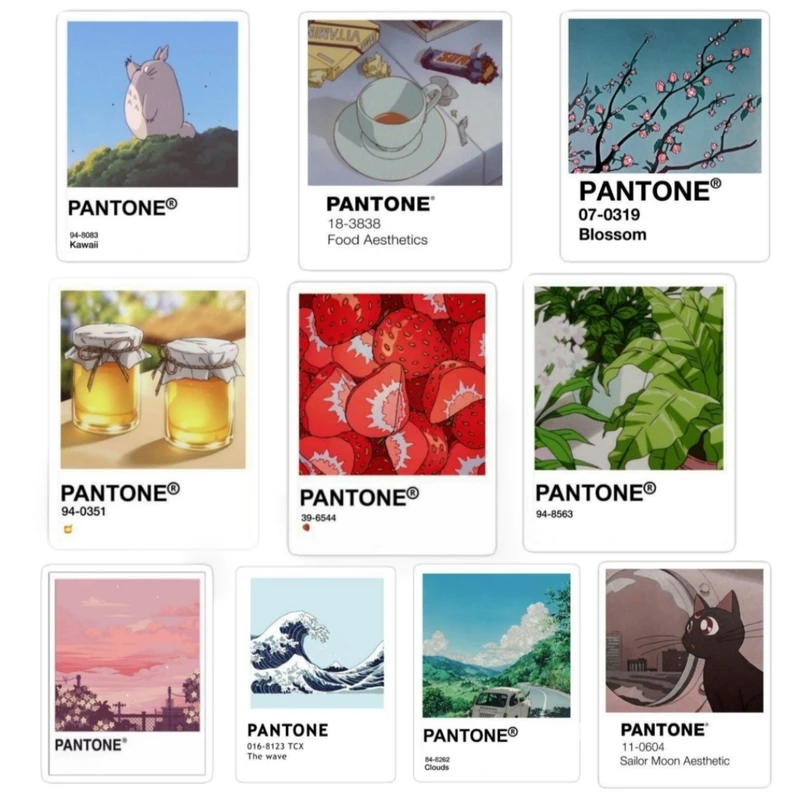 استیکر طرح Pantone مجموعه 10 عددی