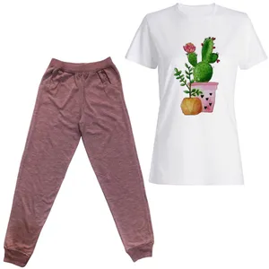 ست تی شرت و شلوار زنانه مدل 507