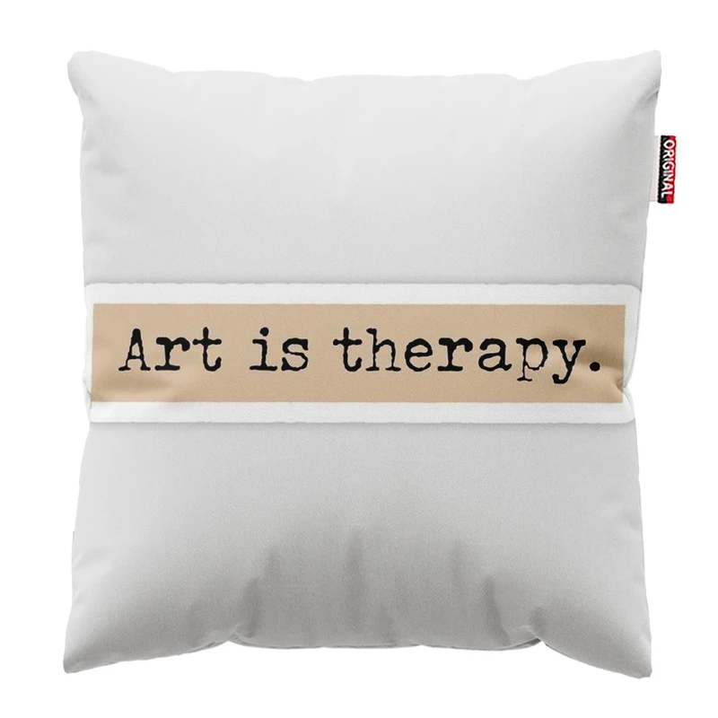 کوسن پاد آفرین مدل هنر درمان است کد 141 سایز 30*30 سانتی متر