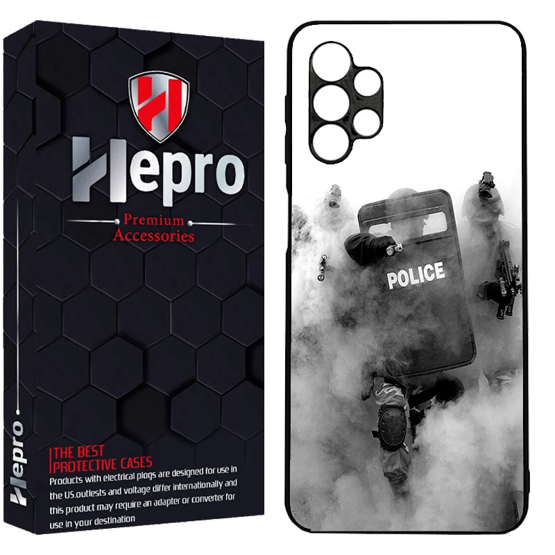 کاور هپرو طرح police کد Dimo-136 مناسب برای گوشی موبایل سامسونگ Galaxy A17