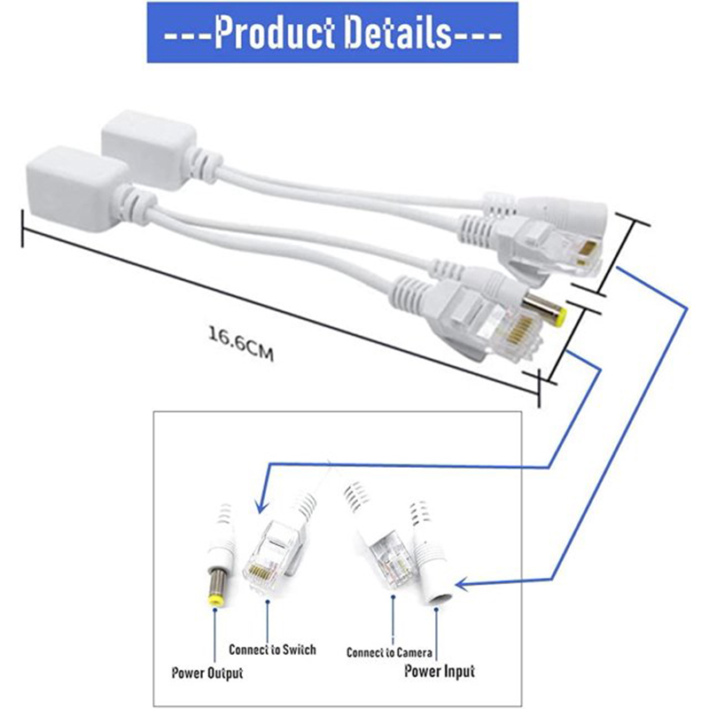 آداپتور POE مدل RJ45 بسته 8 عددی عکس شماره 3