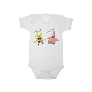 بادی آستین کوتاه نوزادی مدل باب و پاتریک کد 1523