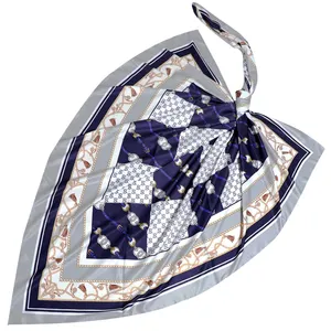 روسری زنانه مدل ابریشم توییل لاکچری مزونی کد 9806