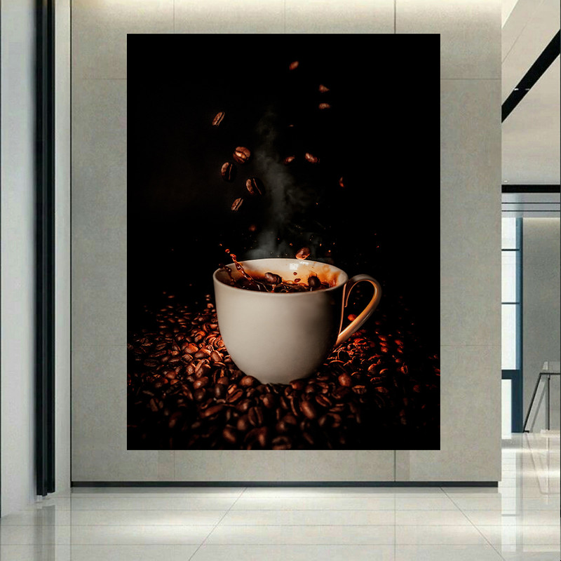 پوستر مدل بک لایت طرح قهوه فنجان کد AR1940