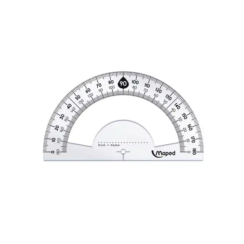 ست خط کش گونیا و نقاله مپد مدل کریستال کد 21cm بسته 4 عددی