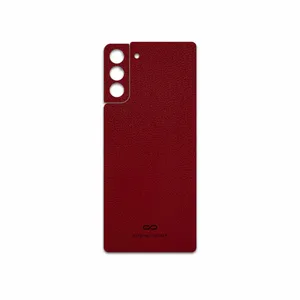 MAHOOT Red-Leather Cover Sticker for Samsung Galaxy S21 Plus 5G