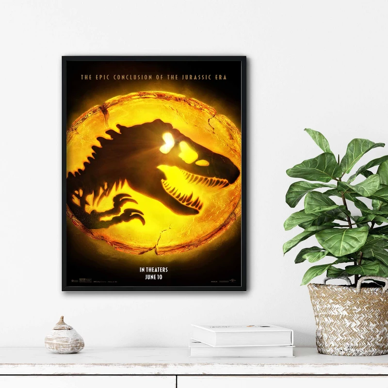 تابلو آتریسا طرح پوستر فیلم jurassic مدل ATm235