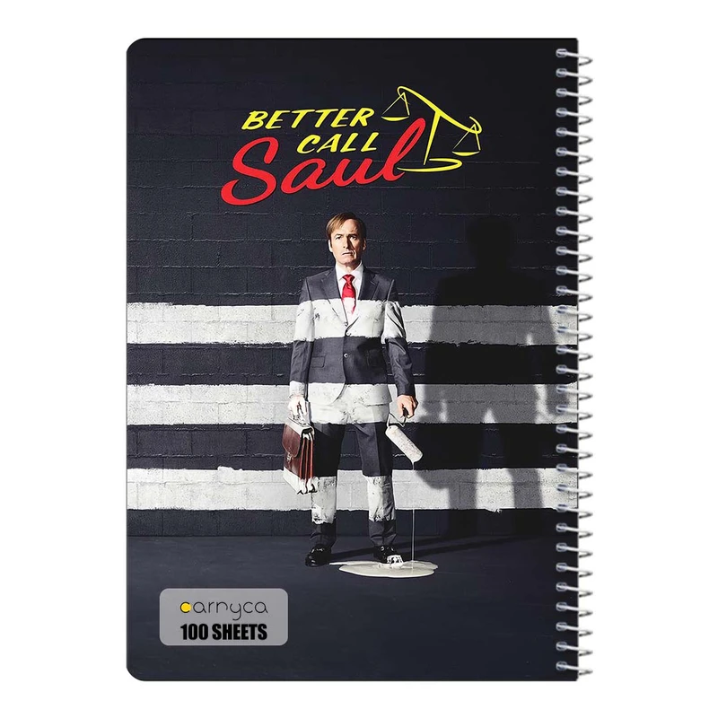 دفتر مشق 100 برگ سیمی کارنیکا طرح بهتره با سول تماس بگیری Better Call Saul کد 26845