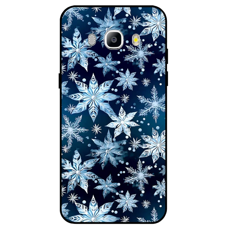 کاور مگافون طرح برف مدل 2824 مناسب برای گوشی موبایل سامسونگ Galaxy J5 2016 / J510    