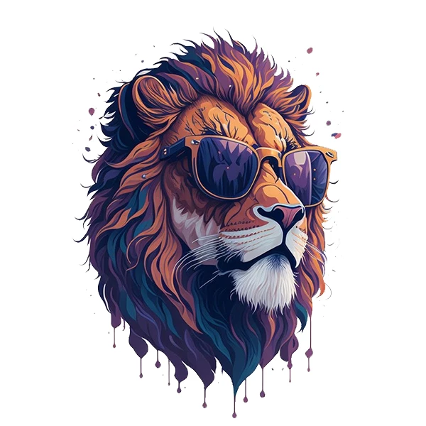   استیکر پارچه و لباس پاد آفرین طرح شیر کد 3960