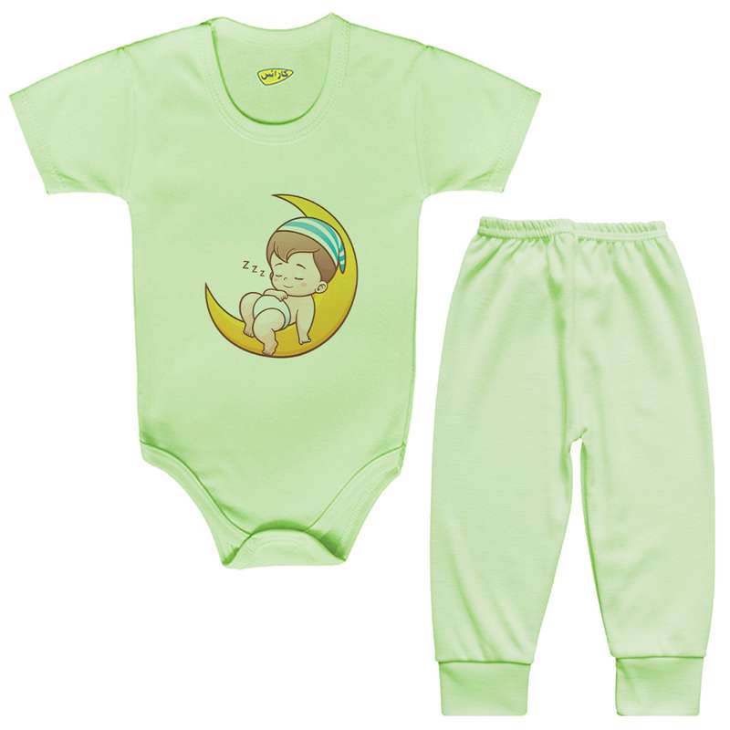 ست بادی و شلوار نوزادی کارانس مدل BSTG-3013