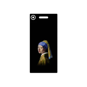 MAHOOT Girl with a Pearl Earring of Vermeer Cover Sticker for Sony Xperia XZ1