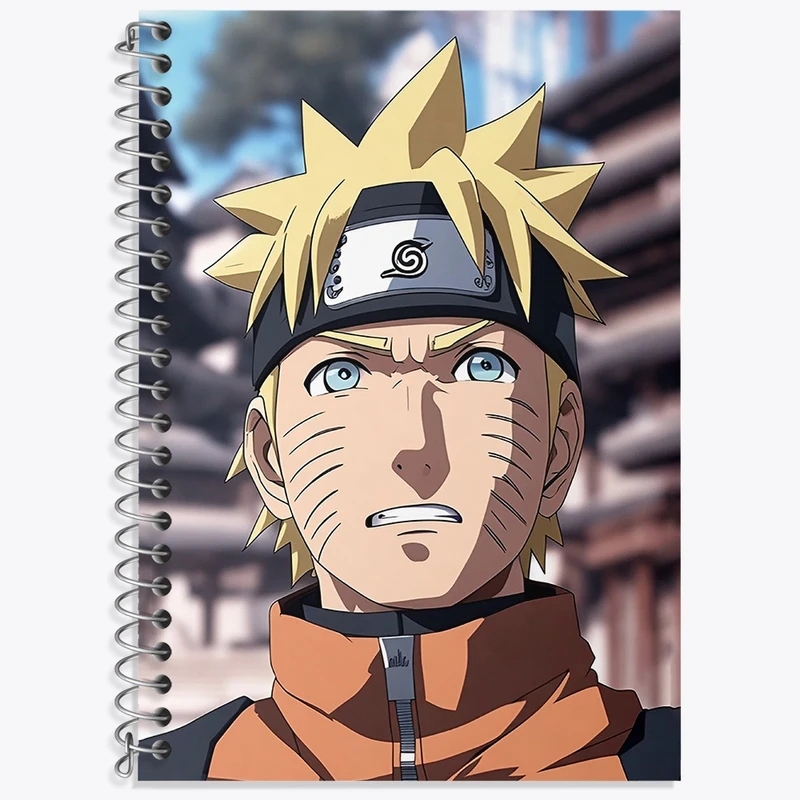 دفتر زبان 50 برگ خندالو مدل سه خط طرح انیمه ناروتو کد N1257