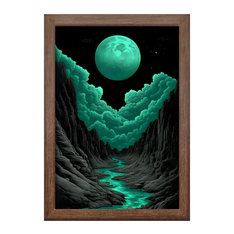 تابلو خندالو طرح ماه (Moon) کد F11613