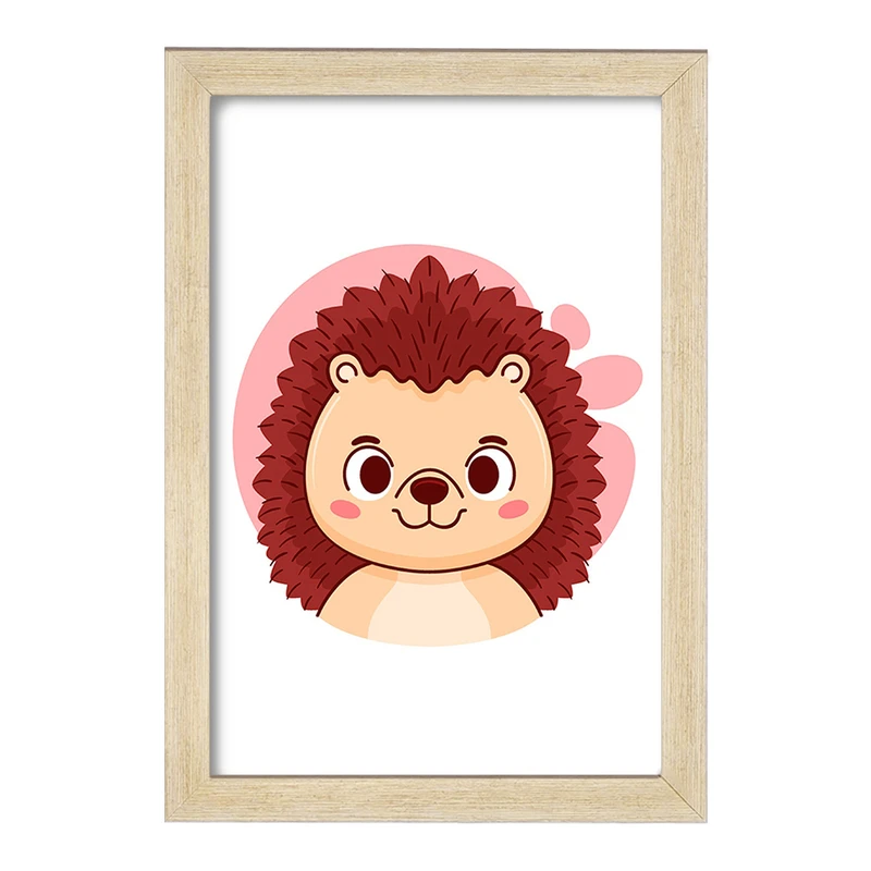 تابلو خندالو مدل جوجه تیغی حیوانات بامزه کد 37158