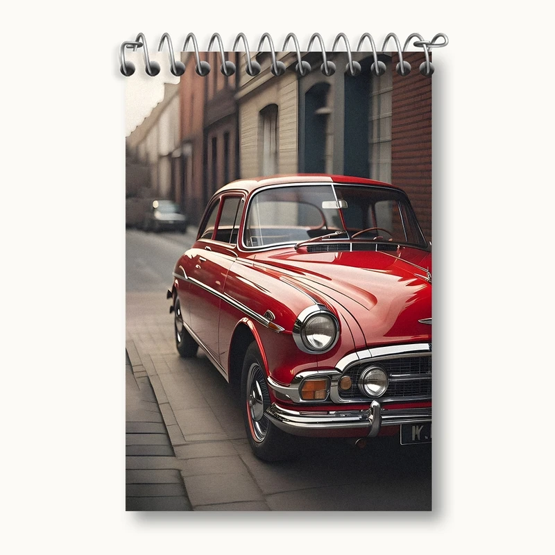 دفتر یادداشت 50 برگ خندالو مدل ماشین کلاسیک کد F1325