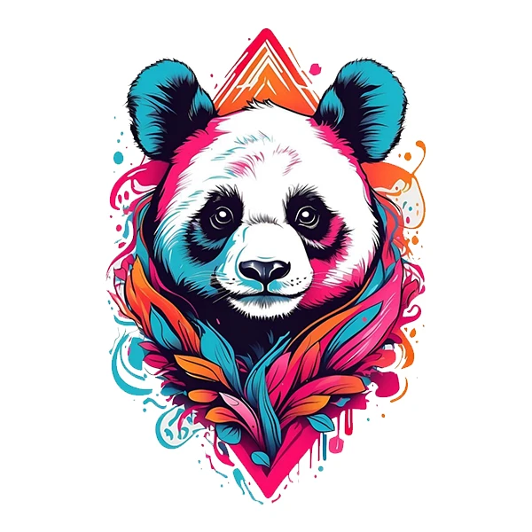 استیکر پارچه و لباس پاد آفرین طرح پاندا کد 2907