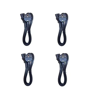 کابل برق سه پین منبع تغذیه کامپیوتر مدل NANKE XTH-005 طول 1.5 متر مجموعه 4 عددی