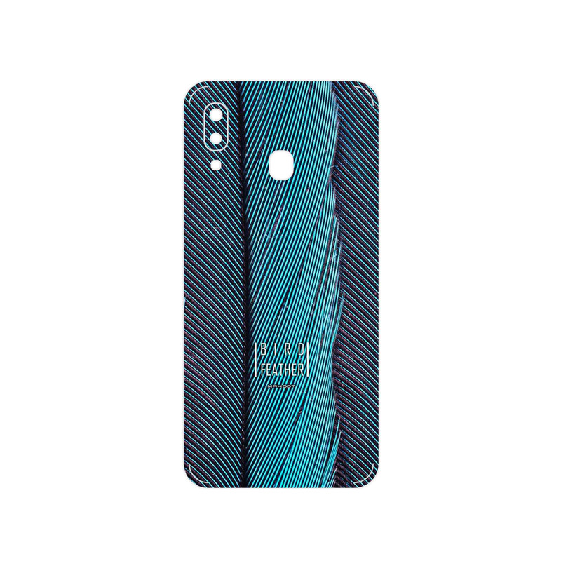 برچسب پوششی ماهوت مدل Turquoise feathers مناسب برای گوشی موبایل سامسونگ Galaxy A20