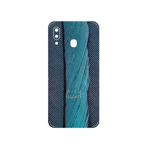 MAHOOT Turquoise feathers Cover Sticker for Samsung Galaxy A20