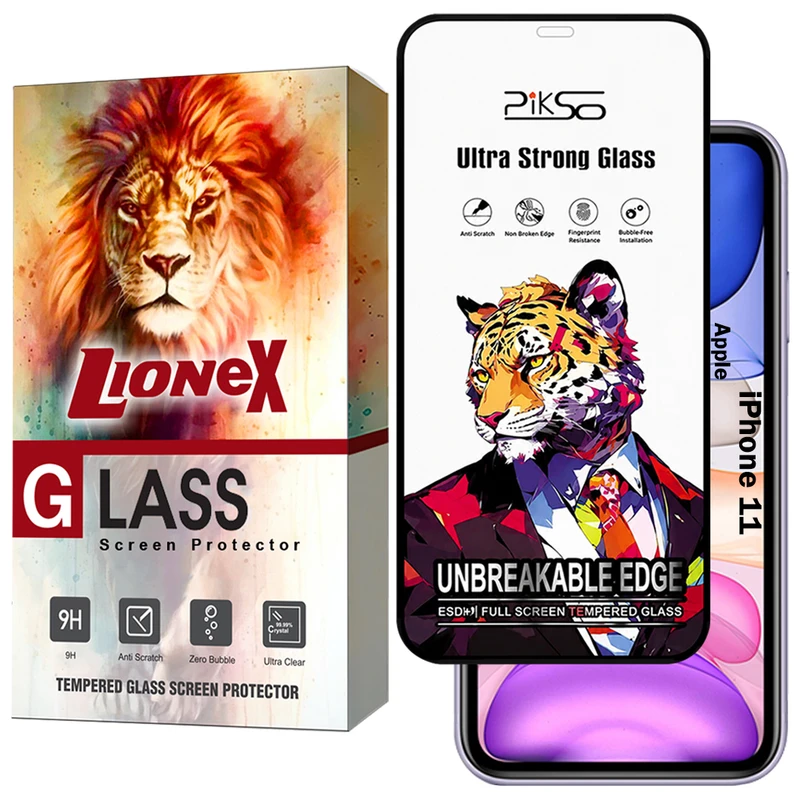 محافظ صفحه نمایش لایونکس مدل PICSOL مناسب برای گوشی موبایل اپل iPhone 11