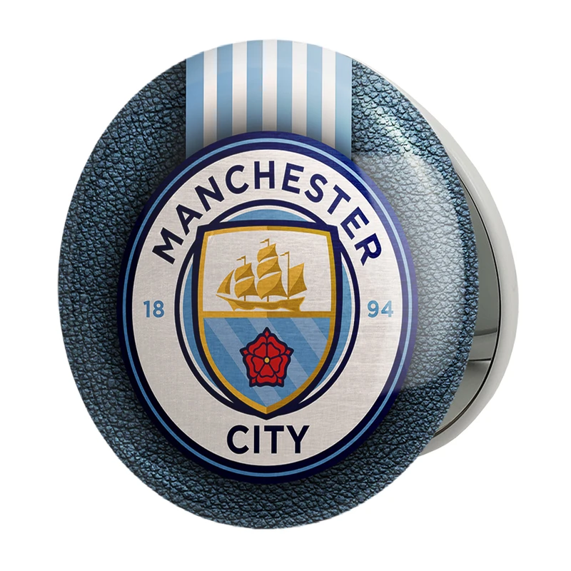 آینه جیبی خندالو طرح باشگاه منچستر سیتی Manchester City مدل تاشو کد 2007 